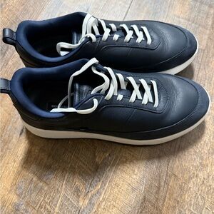 Wolf and Shepherd Navy Leather Baller One Sneakers